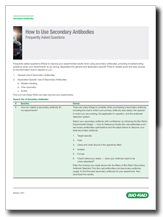 How to Use Secondary Antibodies -  Frequently Asked Questions