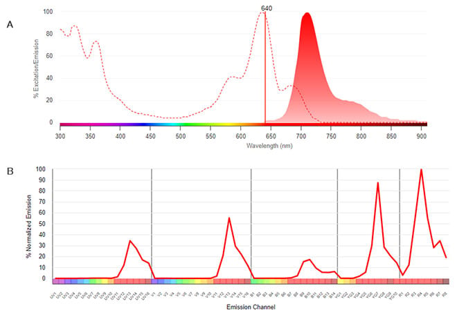 Fig. 4. SBR670. A, Conventional spectra