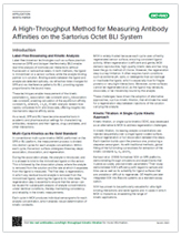 A High-Throughput Workflow for Determining Antibody-Antigen Binding Affinities Using Kinetic Titration A High-Throughput Workflow for Determining Antibody-Antigen Binding Affinities Using Kinetic Titration